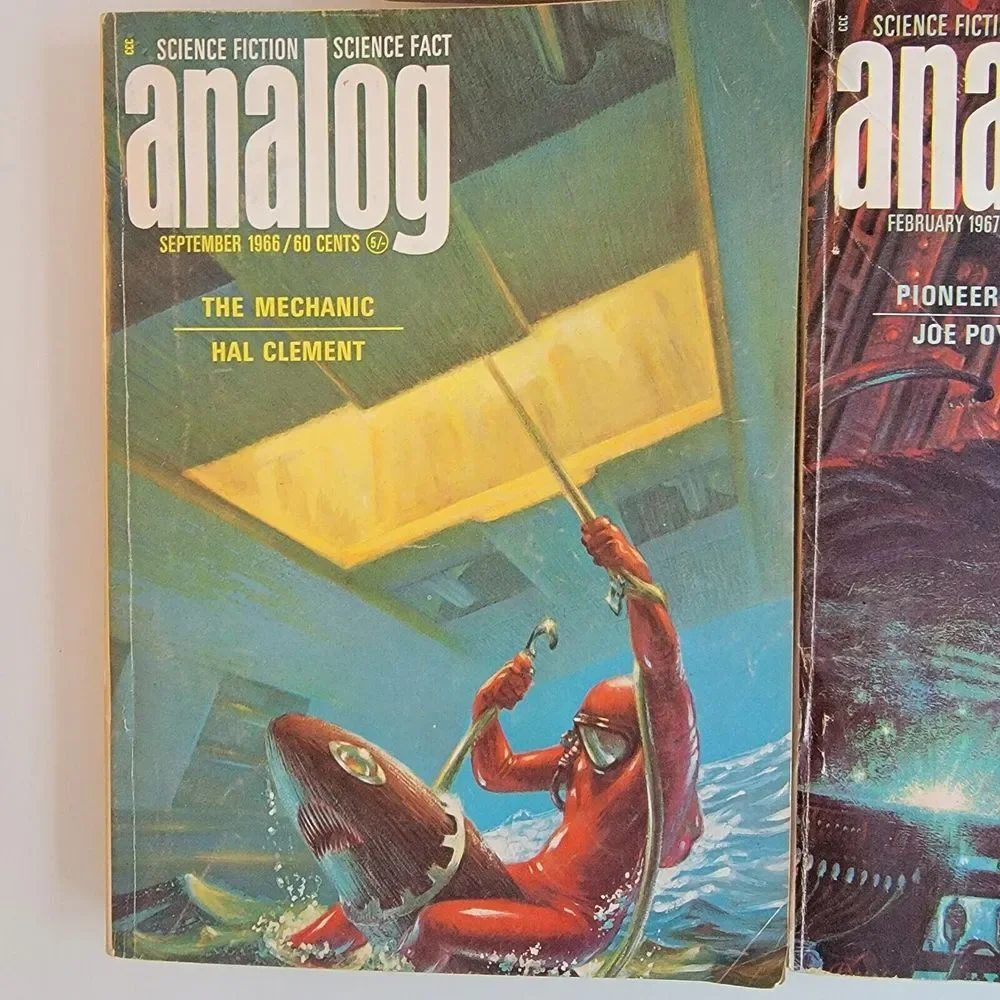 1966 Science Fiction Book Lot 5 Analog Paperbook‎ Books